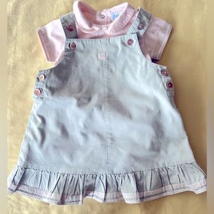 Jacadi Paris Beautiful Baby Sailor Jumper Set Size 12